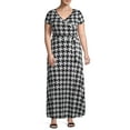 thumbnail image 5 of Ella Samani Plus Size Short Sleeve Maxi Wrap Dress, 5 of 6