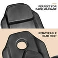 thumbnail image 5 of Artist Hand Adjustable Black Massage Table Salon Barber Chair Spa Bed with Stool, 5 of 8