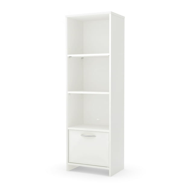 3-Shelf Bookcase with Door from the collection Step One South Shore