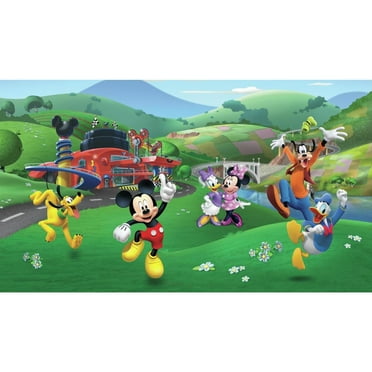 Mickey and Friends Roadster Racer XL Spray and Stick Wallpaper Mural