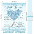 thumbnail image 2 of Best Friend Birthday Gifts Blanket 50"x 60", Gifts for Best Friend Women, Bestie Gifts, BFF Gifts, Soul Sister Graduation Gifts Ideas for Women, Friendship Unique Gifts, 2 of 5