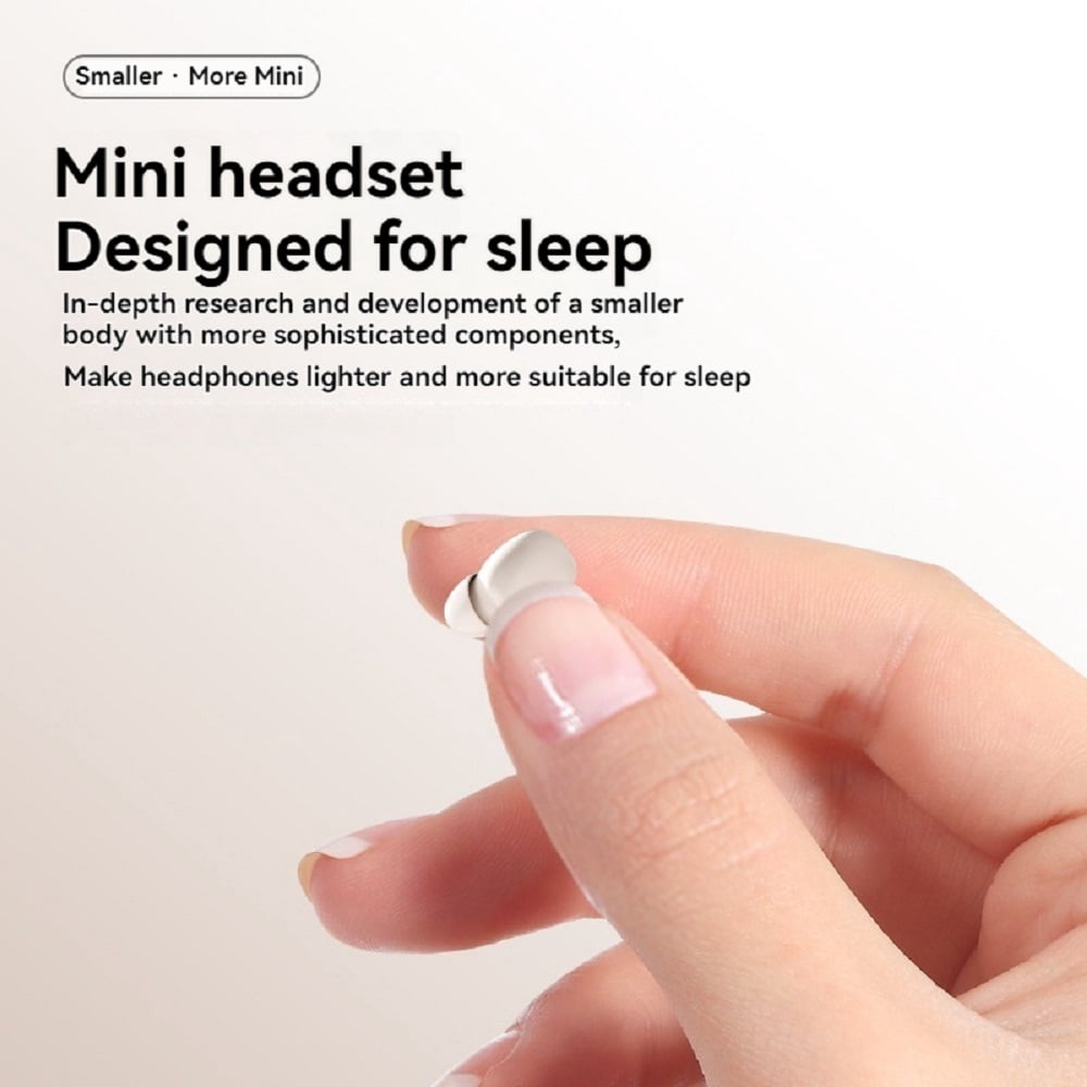 AI Smart Mini Invisible Sleep Wireless Bluetooth Headphones,Wireless Earbuds,Sleep Earbuds Side Sleepers, Invisible Headphones, Bluetooth Headset, Perfect for Side Work Study Hiking and More