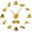 Gold,37inch, variant on Cocker Spaniels Mirror Effect Wall Stickers Watch Large DIY Wall Clock Home Decor(Silver,27inch)