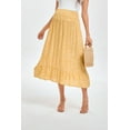 thumbnail image 5 of Yesfashion Wholesale Maternity Dress Women's High Waist Floral Print Pleated Maxi Skirt Casual Flowy Swing A Line Long Skirts, 5 of 9