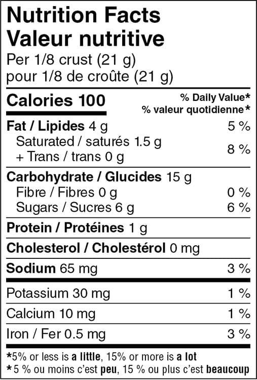 Croûte à tarte Graham Great Value 170g