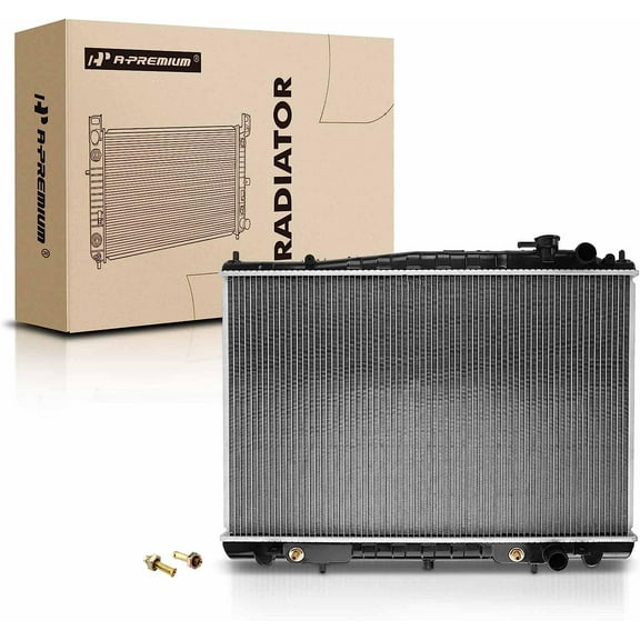A-Premium Engine Coolant Radiator with Transmission Oil Cooler Compatible with Nissan Frontier 2001-2004 Xterra 2002-2004 V6 3.3L, Automatic Transmission, Replace# 214601Z600, 214605S700