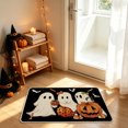 thumbnail image 5 of TanSiDing Halloween Mat, Soft Polyester Fleece Bathroom Floor Mat, Non-Slip Ghost Pattern Carpet, Decorative Entryway Rug for Spooky Home Decor 60*40cm, 5 of 6