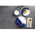 thumbnail image 2 of Thyme & Table Dinnerware Blue Drip Stoneware, 12 Piece Set, 2 of 6