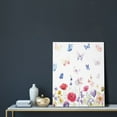 thumbnail image 5 of KLL Meadow flowers with butterfly Print Canvas Wall Art, Canvas Painting Prints Canvas Art Wall Decor Home Decoration for Living Room Bedroom Office, 5 of 6