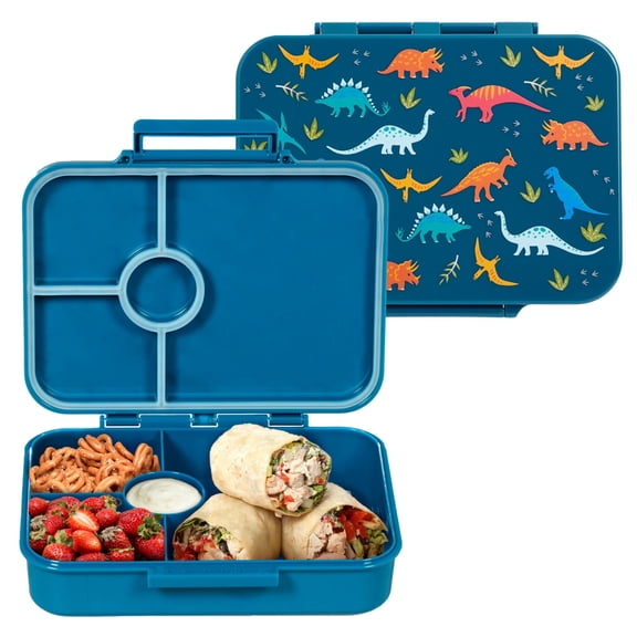 Wildkin Kids Bento Box for Boys and Girls (Jurassic Dinosaurs Blue)