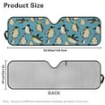 thumbnail image 3 of FUIALDOLG Penguins Automotive Sunshade Comes with Storage Bag, Keep Car Interior Cool,Universal Windshield Sun Shade Fit for Cars, Off-road Vehicle, Trucks, SUV (52.95x16.14 inch), 3 of 7