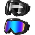 thumbnail image 1 of Gafas de motocross, gafas de motocicleta, paquete de 2 gafas, gafas de equitación, gafas de esquí, gafas a prueba de viento, gafas de casco de carreras para adultos, hombres, mujeres, jóvenes y n, 1 of 5