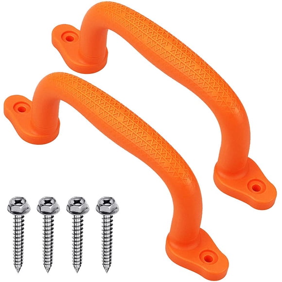 Empuñaduras de seguridad para parques infantiles SELEWARE, color naranja, paquete de 2