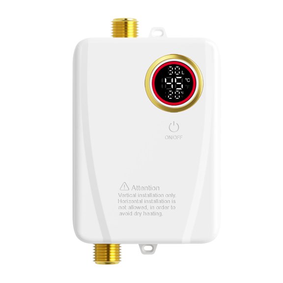 Electric water heater,3000w White Temperature Display Kitchen With Display Rv Heater 3000w White Tankless Water Heater With Temperature