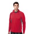 thumbnail image 1 of Tri-Mountain Performance Trident K613 1/4 Zip Pullover Shirt, Large, Red/Steel Gray, 1 of 2