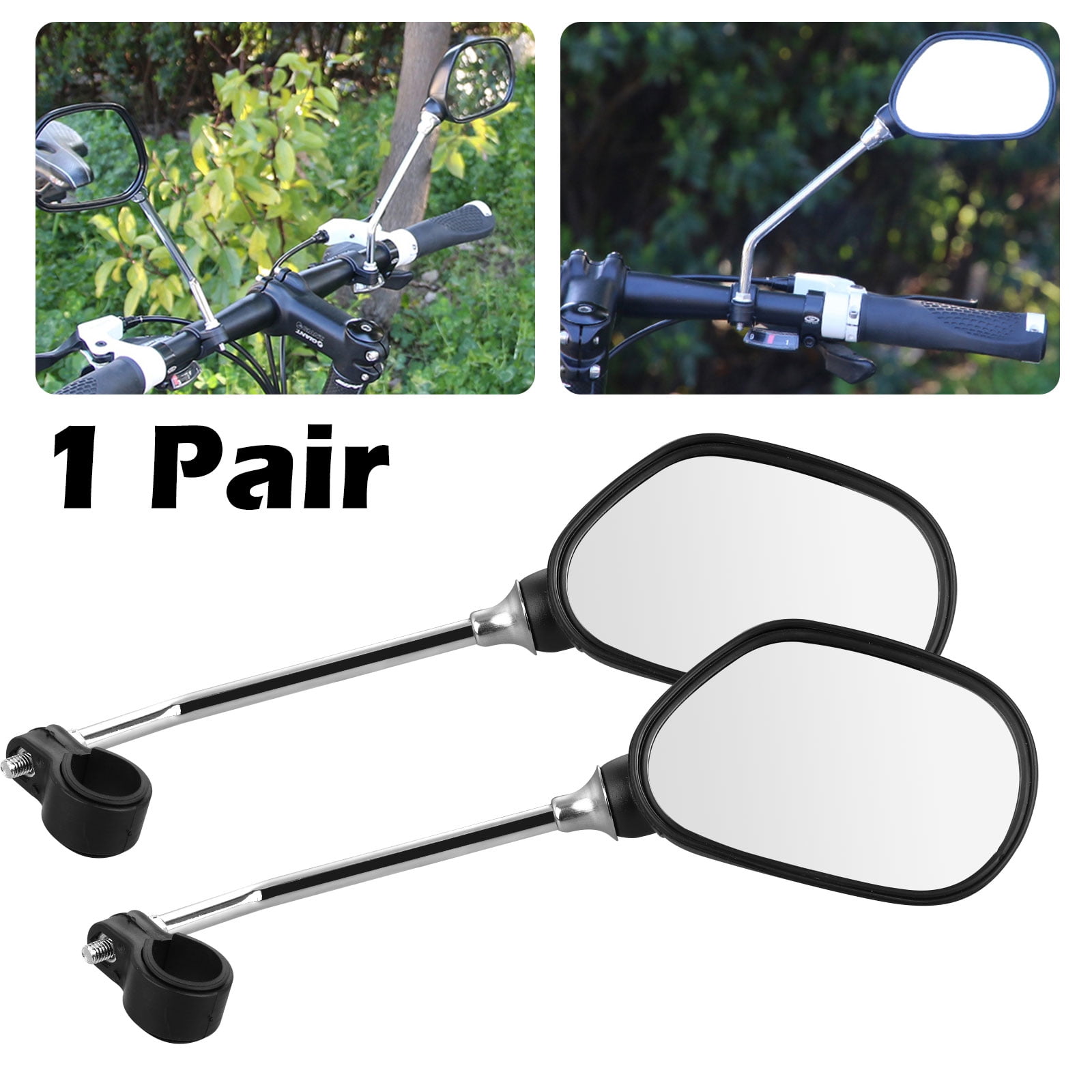 EEEkit 1 Pair 360° Rotation Mountain Road Bike Bicycle Cycling Rear View Mirror, Fit for 22mm