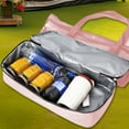 thumbnail image 4 of Dongrere Mesh Beach Bag Vacation Tote Bag Travel Washroom Bags for Summer, 4 of 6