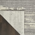thumbnail image 6 of Nourison Textured Contemporary Stripes Grey/Ivory 5'3" x 7'3" Area Rug, (5' x 7'), 6 of 9