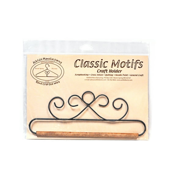 Classic Motifs French Curl With Dowel Craft Holder