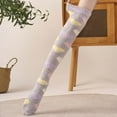 thumbnail image 7 of Roncen Womens Thigh High Fuzzy Socks Warm Winter Over Knee High Long Heart Print Fluffy Cozy Fleece Socks, 7 of 7