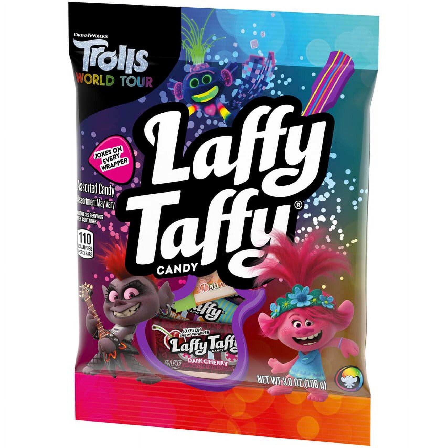 DreamWorks Trolls World Tour Laffy Taffy Assorted Taffy Mini Bars