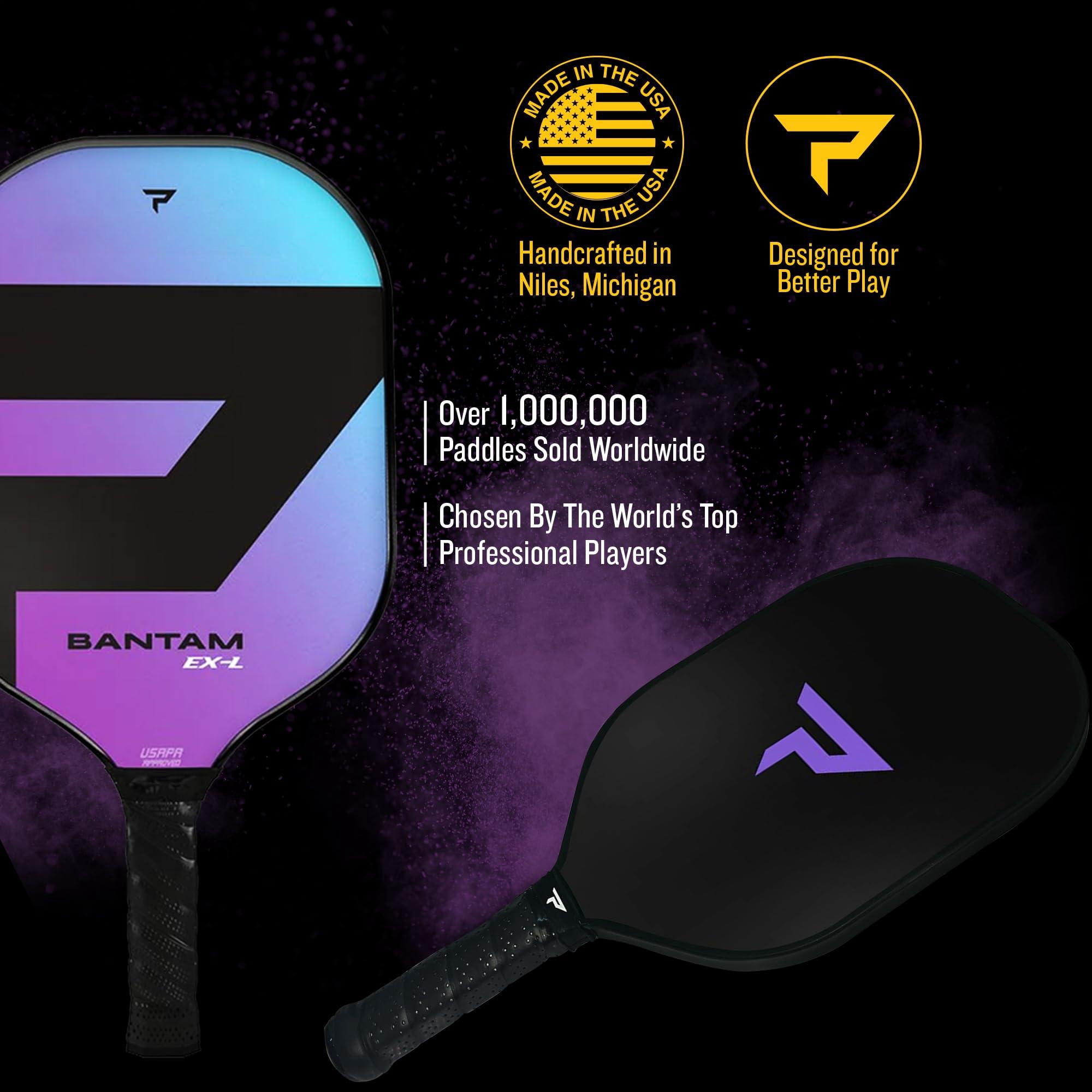Bantam Ex-l Pickleball Paddle | Professional Paddles With Core  Polycarbonate Surface Bantom Polycore & High Tack Performance Grip Usapa Approved