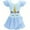 Blue unicorn, variant on WIBACKER 3-10Y Unicorn Ballet Leotards for Kids Girls with Skirt Toddler Dance Dresses Flutter Sleeve Dancewear