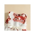 thumbnail image 4 of Valentines Days Summer Baby Girls Princess Dress Strap Sleeveless Cartoon Bear Printed A-Line Mini Sundress 0-3Y, 4 of 9