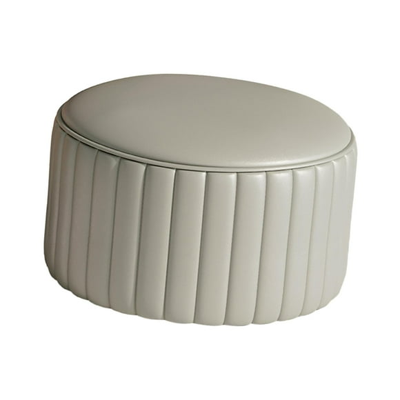Foot Rest Stool, Round Footstool, Removable Foot Stool, Sofa Footrest, Stable Sofa Tea Stool, Stool for Entryway gray