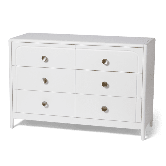 Little Seeds Briar 6-Drawer Dresser , True White