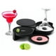 thumbnail image 5 of Caja De Condimentos Para Barra, Bordeador De Vidrio Para Barra, Apertura De Rotación Portátil De 3 Niveles Para Taza De Cóctel, 5 of 8
