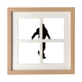 thumbnail image 1 of Sport Skateboarding Black Outline Frame Wall Tabletop Display 4 Openings Picture, 1 of 3