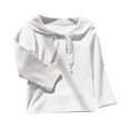 thumbnail image 1 of Blusa y camisa de manga larga con cuello vuelto Camisa base de manga larga para niña con cuello Camisa base Camiseta de manga larga con cuello azul marino Top para niña, 1 of 3