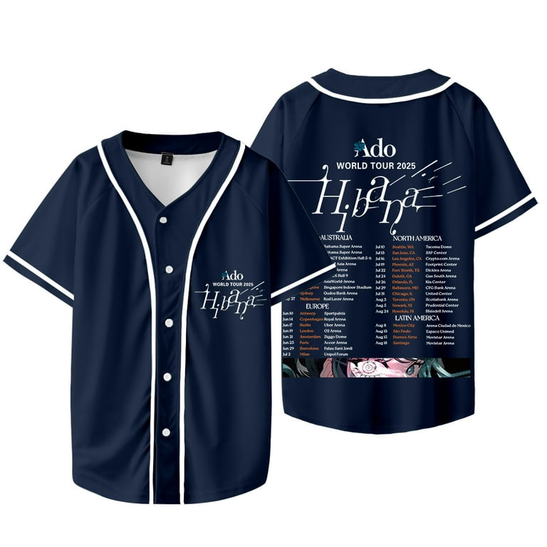 Ado Hibana World Tour Merch Baseball Jacket Tee Unisex