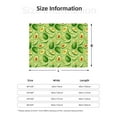 thumbnail image 5 of Fuzoiu Green Avocado Print Flannel Blanket,Throw Blanket,Flannel Home Decor,Fleece Bed Blankets,Cozy Soft Blanket for Bed, Sofa, Camping, and Travel-40"x30", 5 of 6