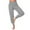 Grey, variant on Womens Pants Summer Palazzo Harem Casual Beach Pant Yoga Joggers Loose Solid Color High Waist Elastic Waisted Tapered Comfy with Pockets Pants Lightweight Trousers