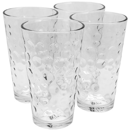 Gibson Accessories - Gibson Home Great Foundations 4 Piece 16 oz. Tumbler Set in Bubble Pattern