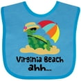 thumbnail image 3 of Inktastic Virginia Beach Virginia Boys or Girls Baby Bib, 3 of 4