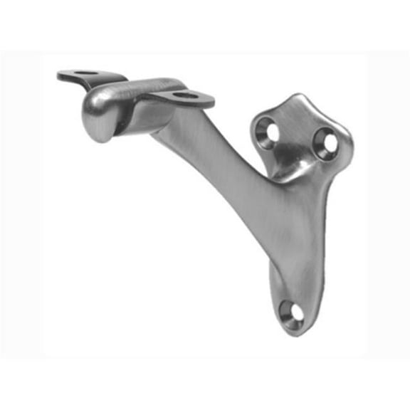 Aluminum Hand Rail Bracket, Polished Brass
