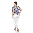thumbnail image 3 of Blusa estampada Roman Fashion lila 38 Tallas Extras, 3 of 6
