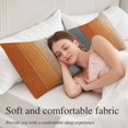 thumbnail image 5 of Burnt Orange Gray Ombre Long Body Pillow Covers, Vintage Farmhouse Wooden Soft Breathable Throw Pillow Cases with Invisible Zipper, Decorative Pillowcase Pillows Protectors for Sofa Bed Couch 20"x60", 5 of 9