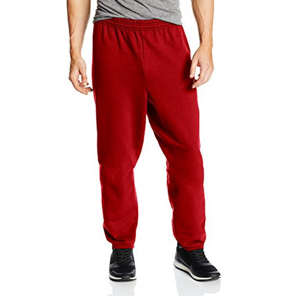 Hanes - Hanes ComfortBlend® EcoSmart® Men`s Sweatpants - Best-Seller! (Pack of 2) 2 Deep Red