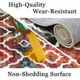 thumbnail image 4 of Aoile 9x12 Area Rug, Moroccan Vintage Washable Rug, Non-Slip & Non-Shedding Print Floor Carpet for Room, Color, 4 of 10