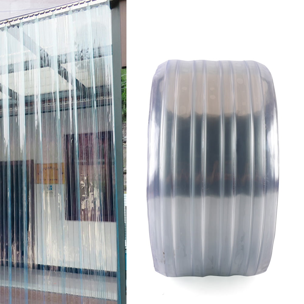 Aiqidi Commercial PVC Strip Door Curtain, 164Ft x 7.8in Clear Curtain  Freezer Room Warehouses Factories Supermarkets Door Strip