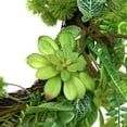 thumbnail image 5 of Northlight Decorative Polyester Garden Style Maidenhair Fern and Foliage Artificial Plant and Flower Wreaths, Green, 5 of 8