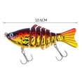 thumbnail image 7 of SPRING PARK 10cm 15.6g Plastic Artificial Swimbait Fishing Bait 7 Sections Fishing Lure Hook Fishing Tackle, 7 of 7