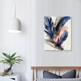 thumbnail image 4 of ARISTURING Colorful Feather Canvas Wall Art for Living Room Bedroom Modern Artwork Blue and Green feather Print picture 3 pieces Framed Wall Decor Ready to Hang for Home Office Decor, 4 of 5