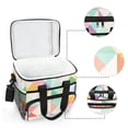 thumbnail image 6 of FORMRS Insulated Cooler Bag 24 Cans Capacity Soft Leakproof Lunch Box with Side Pockets, Abstract Geometric, 6 of 7