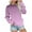 Purple, variant on WREESH Womens Fashion Crewneck Sweatshirts Loose Printed T-Shirt Long Sleeves Blouse Casual Tops Sweatshirt Hoodies Pullover Mint Green