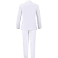 thumbnail image 3 of Boys Suit Set Formal Dress Shirt with BowTie Vest Pants Toddler Boy Tuxedo Suits, 3 of 12
